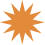 Orange star icon on white background